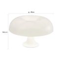 white mushroom lamp dimensions