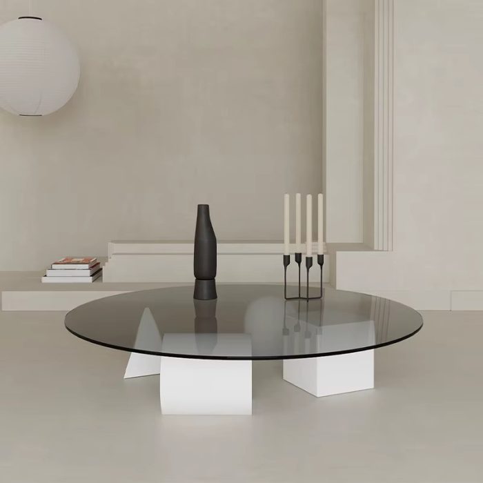 FÓRMA 160 Round Glass Coffee Table - Image 3