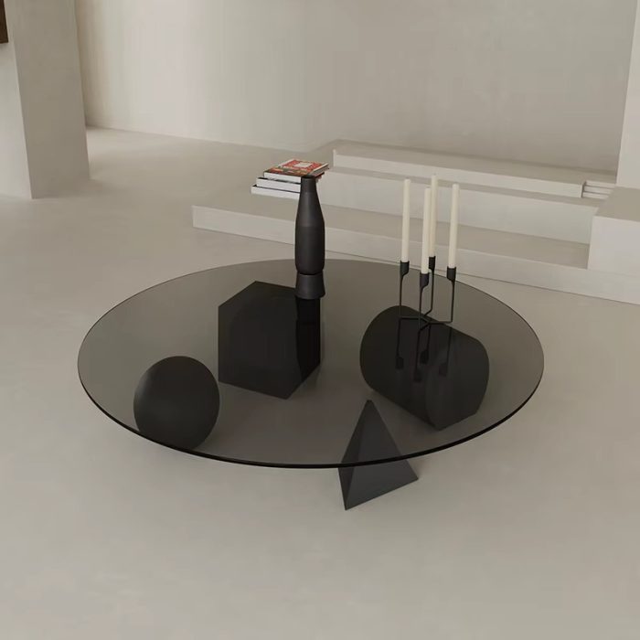 FÓRMA 160 Round Glass Coffee Table - Image 5