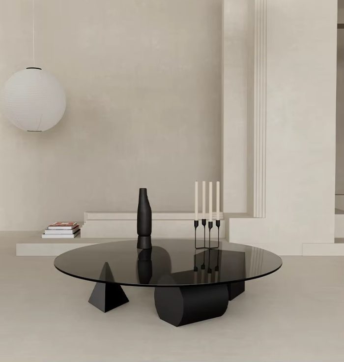 FÓRMA 160 Round Glass Coffee Table - Image 2