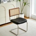black scandinavian chair