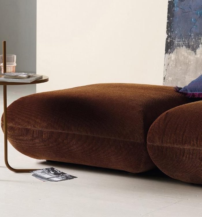 close up of luxury sofa
