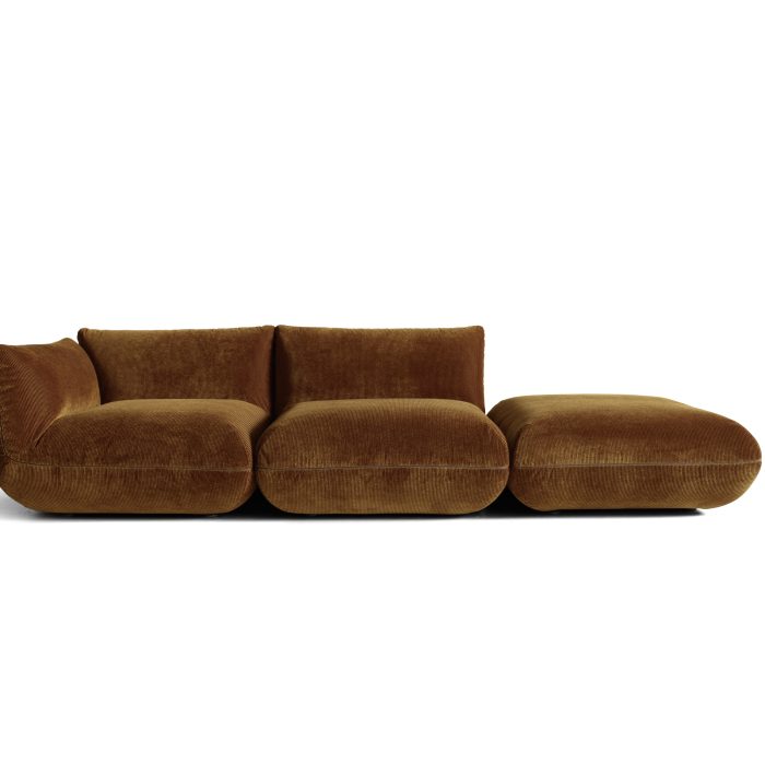 3 person living room sofa in brown