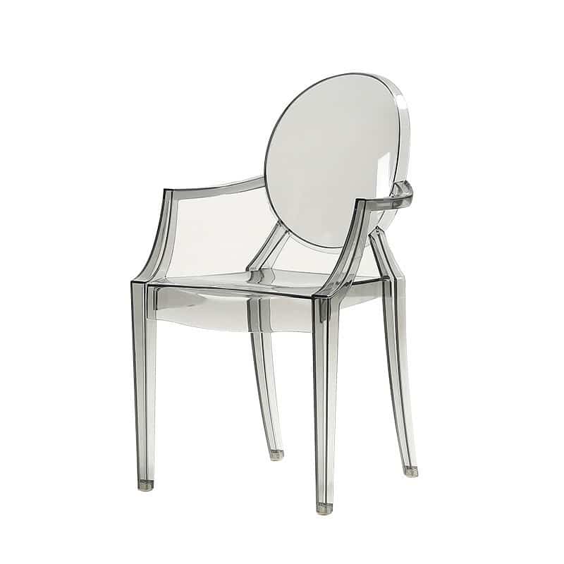 kartell louis ghost chair in dark
